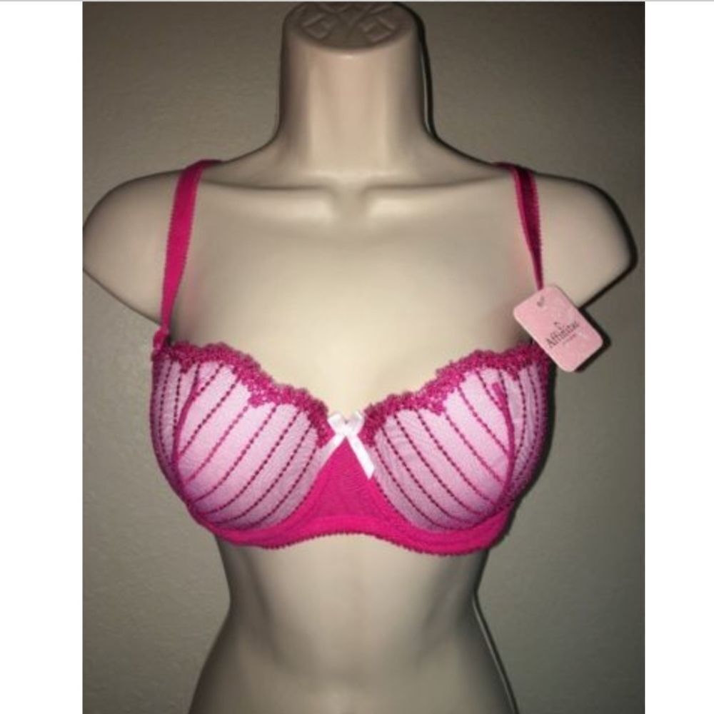 Affinitas Bra Pink Fuchsia Rose Underwire NWT